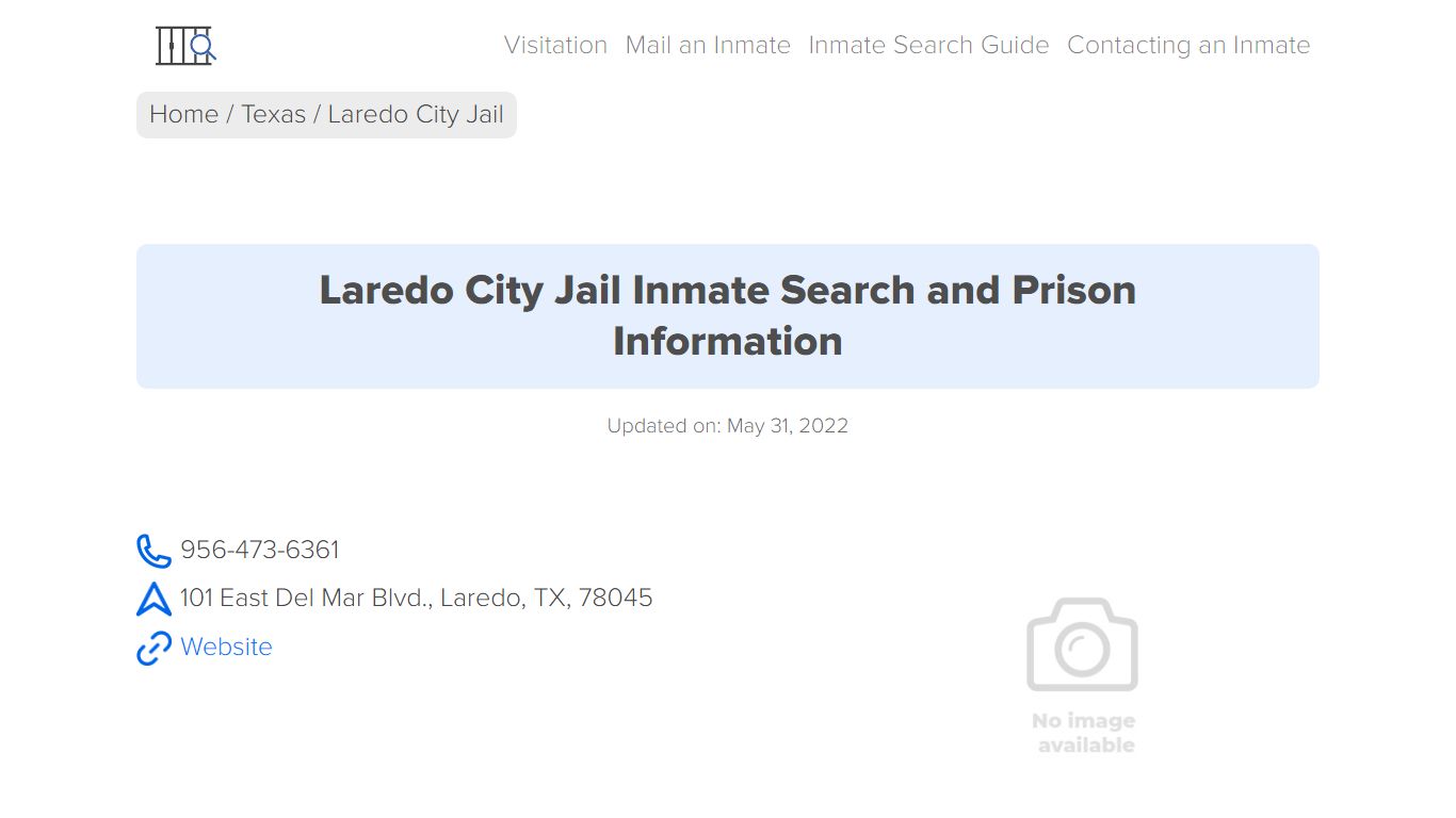 Laredo City Jail Inmate Search, Visitation, Phone no ...